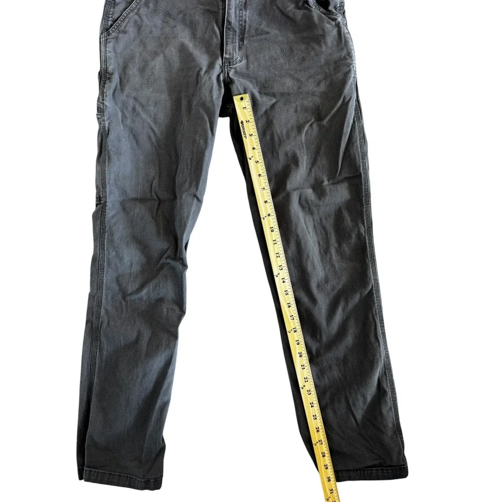 Carhartt Relaxed Fit Work Pants Men's 34x32 Black Utility Carpenter Canvas Workw